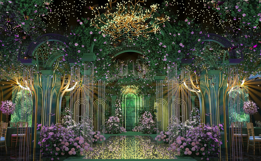 元宝奇妙森林婚礼堂效果展示